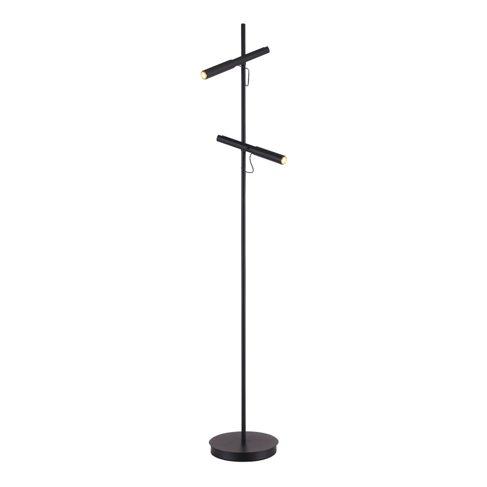 SL6210.405.02 Светильник напольный ST-Luce Черный/Черный, Золотистый LED 2*3W 3000K LILT