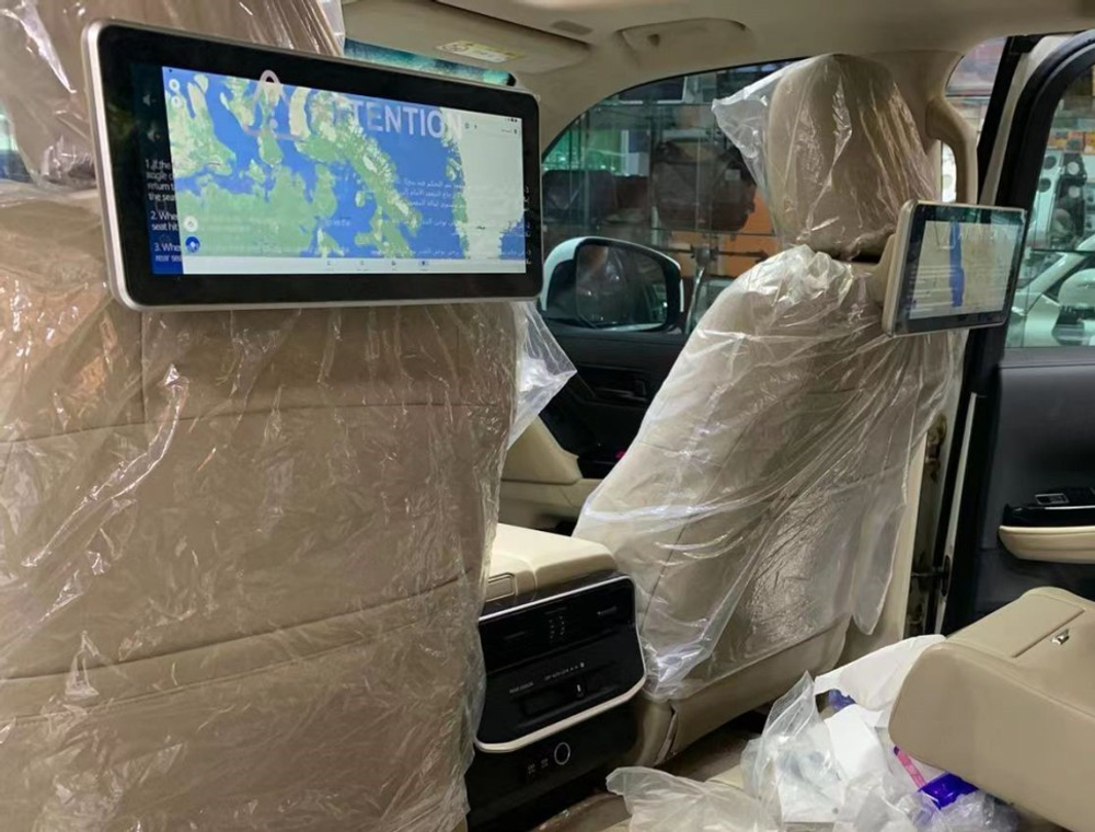 Комплект мониторов на подголовник для Lexus и Toyota RDL-LC1269 Beige - Radiola RDL-LC 1269 Beige с сенсорным экраном 12,3” (1920 х 720 пикселей, Android 11, 8+128Gb, 4G)