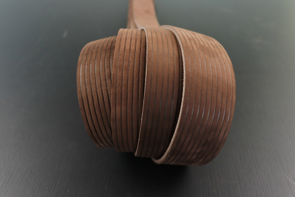 Ременная заготовка Шелк Махагон + Плита Вельвет