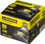 STAYER 80 мм, жгутированная стальная проволока, 0.5 мм, Щетка чашечная, PROFESSIONAL (35137-080)