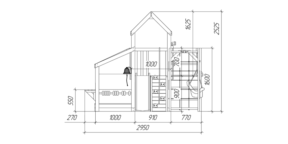 Детская площадка Савушка Тусун - 13 (салатовый)