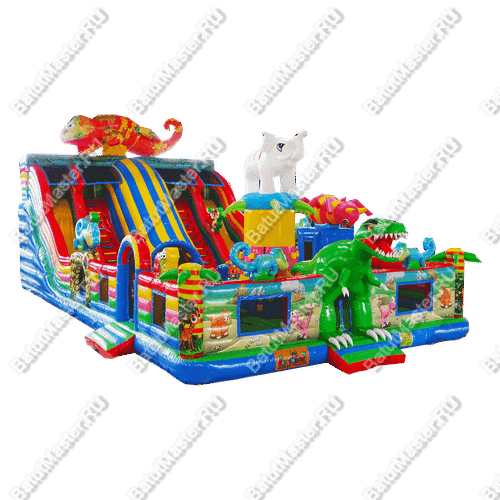 Хамелеон и динозавры 17*9*9 м, два входа