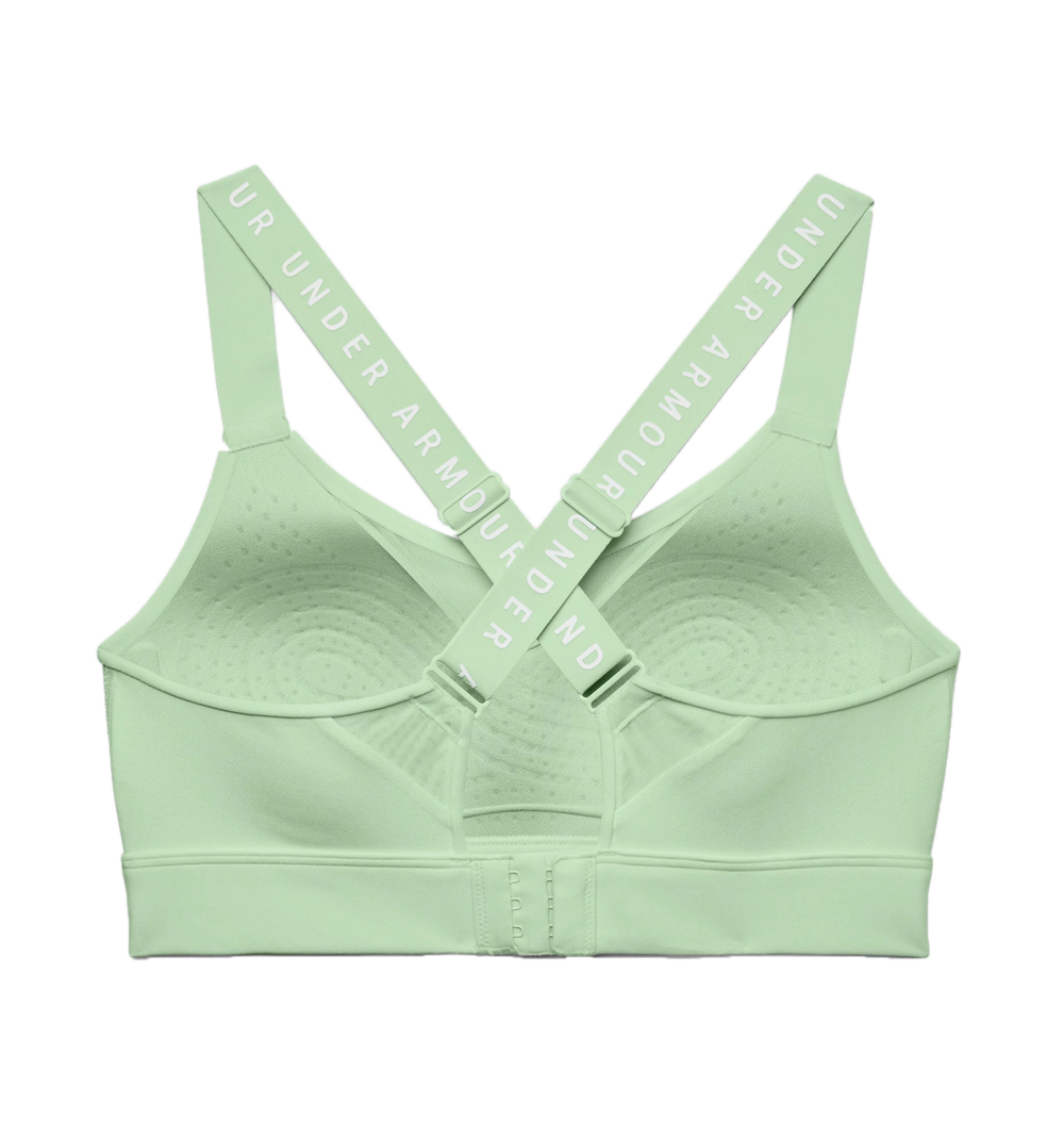 ТОП теннисный Under Armour Women's UA Infinity High Sports Bra - зеленый