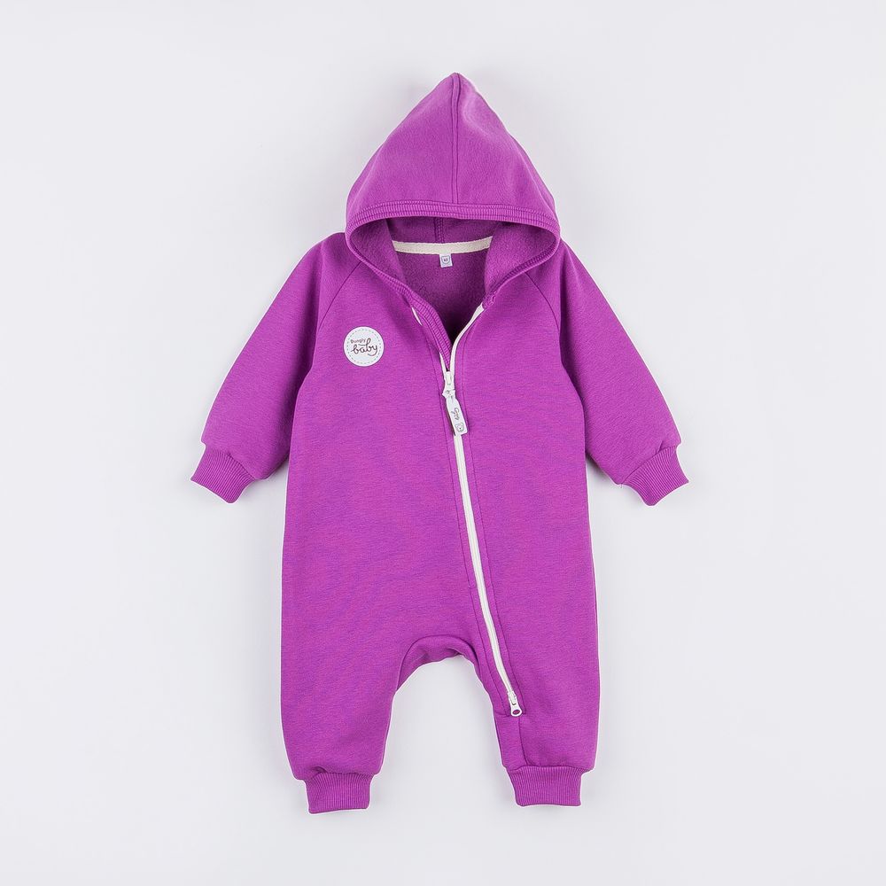 Комбинезон с капюшоном "Сирень" утепленный 0+