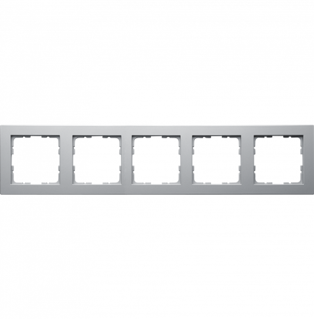 Рамка G-Classic 5-постовая, цвет Алюминий
