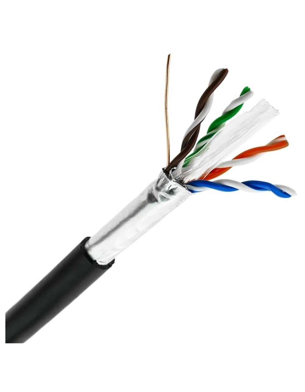 5bites Кабель FS6570-305APE витая пара FTP / SOLID / 6CAT / CCAG / PE / BLACK / OUTDOOR / DRUM / 305M