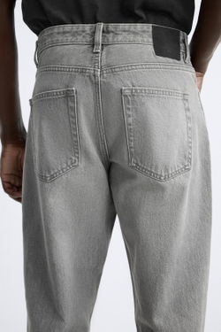ZARA ДЖИНСЫ SLIM FIT, СЕРЫЙ