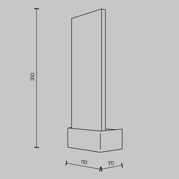 Настенный светильник (бра) Maytoni MOD318WL-L3CH3K