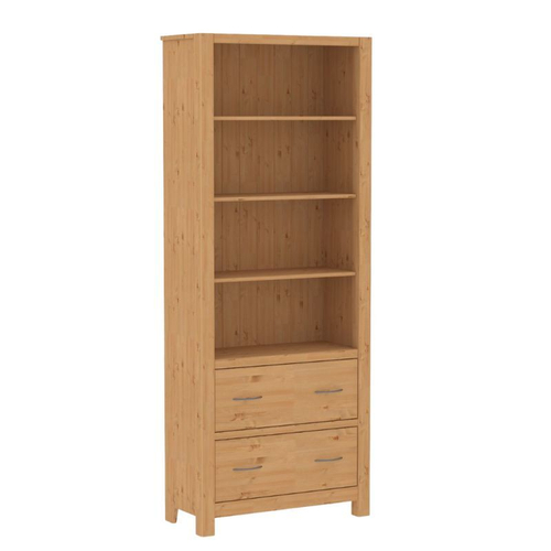 Шкаф для книг Фьорд 02 (бейц масло), 80x200x35 см