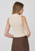 Топ с воротником - Американка