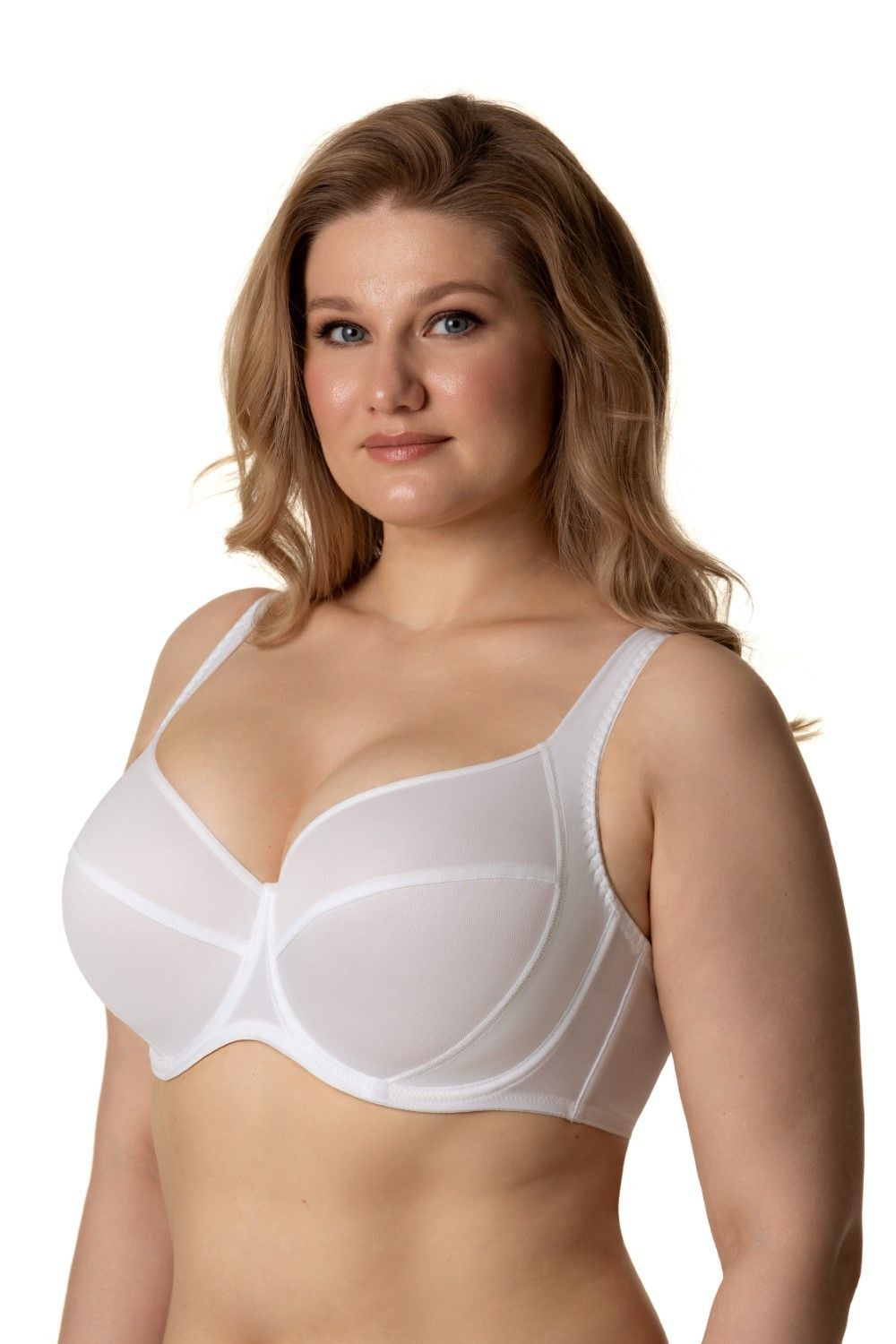 Бюстгальтер на каркасах с мягкой чашкой (Размер: 100D) (Цвет: пудровый)