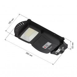 ЭРА Консольный светильник на солн. бат.,SMD, 20W, с датч. движ., ПДУ, 400 lm, 5000К, IP65