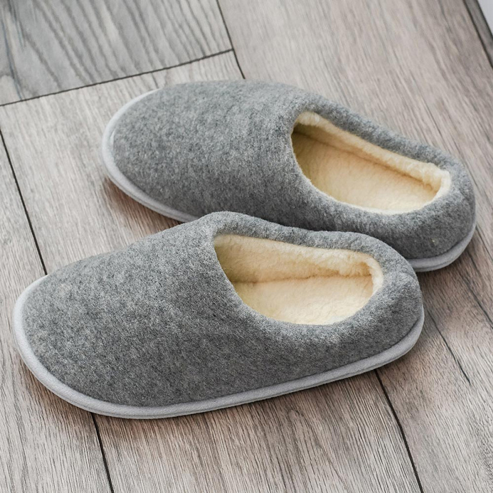 Туфли комнатные Горизонт | серый