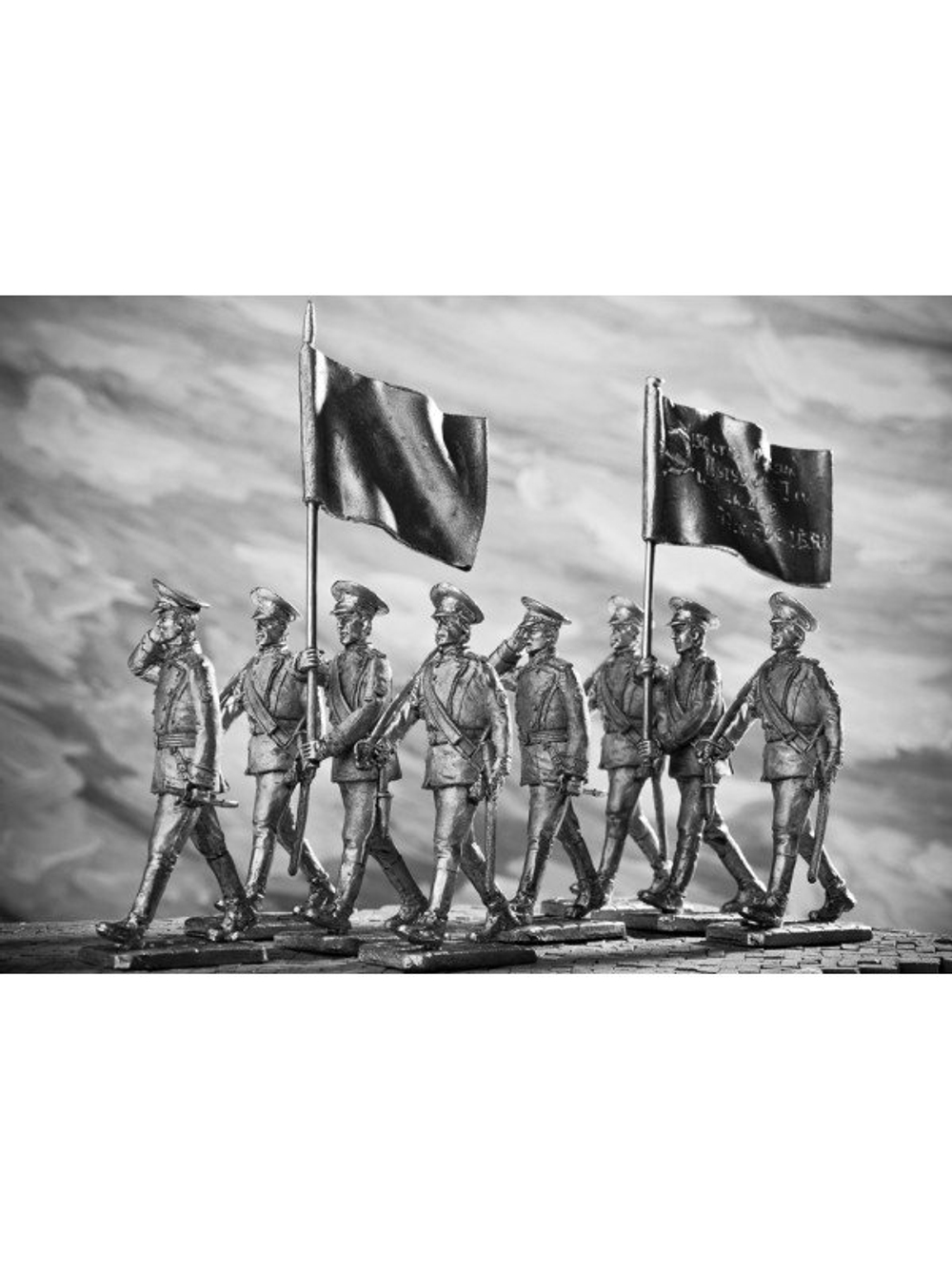 Оловянный солдатик Парад. Знаменная группа 3 Командир