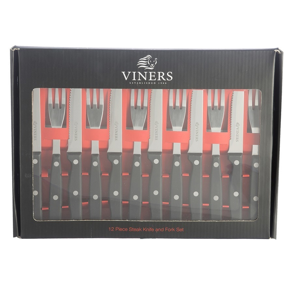 Набор для стейков из 6 вилок и 6 ножей