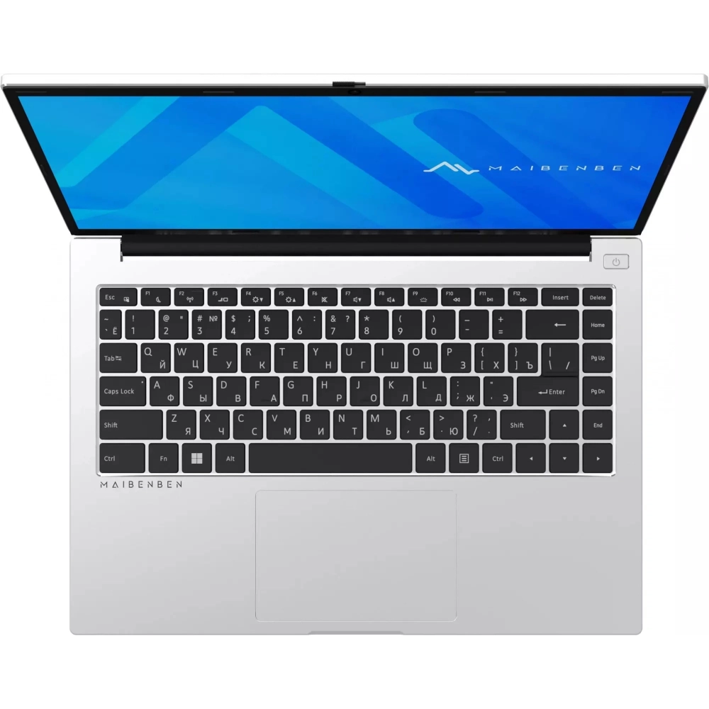 Ноутбук Maibenben S14B-R560UM 14.5" 3K 120Hz IPS AMD R5-6600H, 16Gb, 512Gb SSD, Linux, серебристый