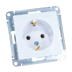 Розетка 1-м СП AtlasDesign 16А IP20 с заземл. механизм бел.2шт