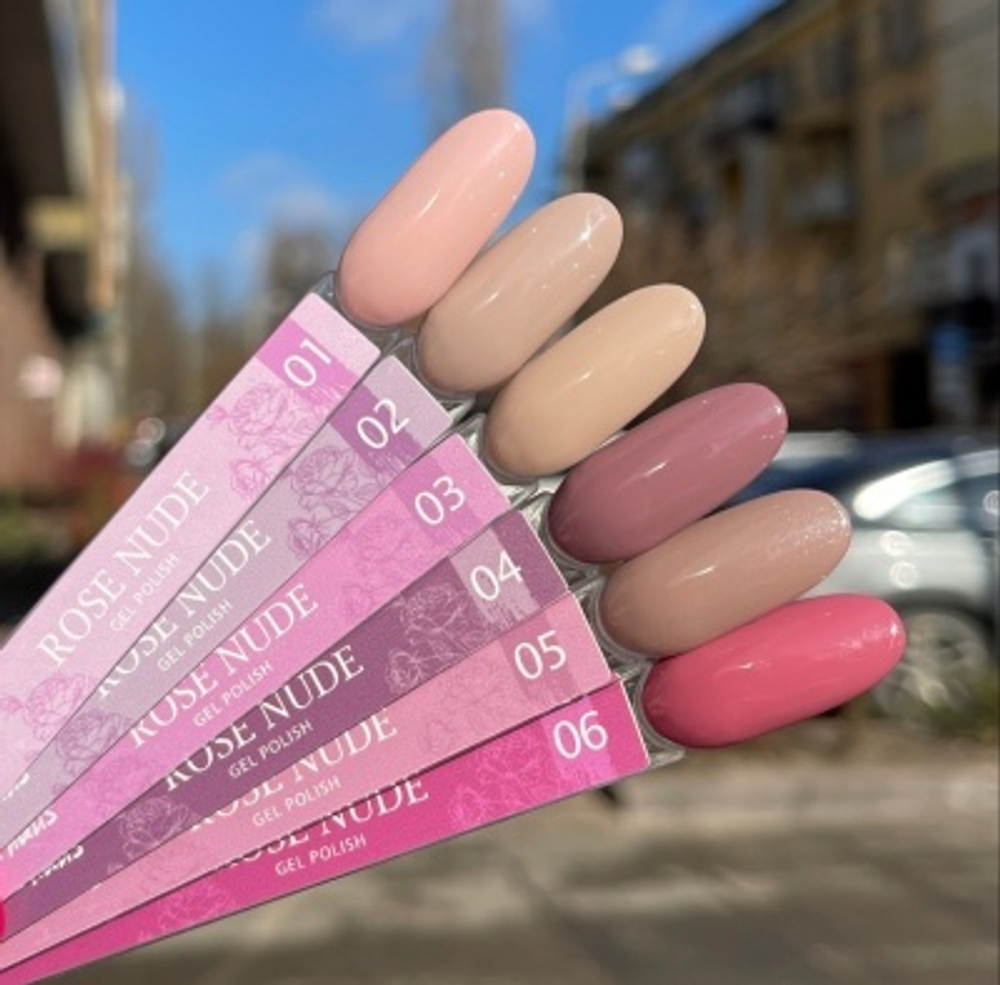NIK Nails Гель-лак Rose Nude 02, 8 мл