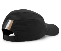 Теннисная кепка BOSS x Matteo Berrettini Nylon Cap With Rear Logo And Signature Stripe - black