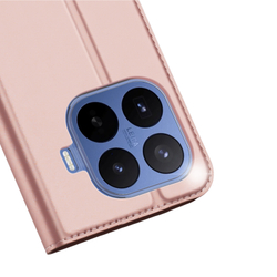 Чехол книжка розового цвета для Xiaomi 17T Pro, серия Skin Pro Series от Dux Ducis