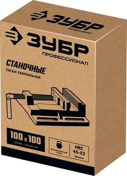 ЗУБР 100 мм, станочные сверлильные тиски, Профессионал (32721)
