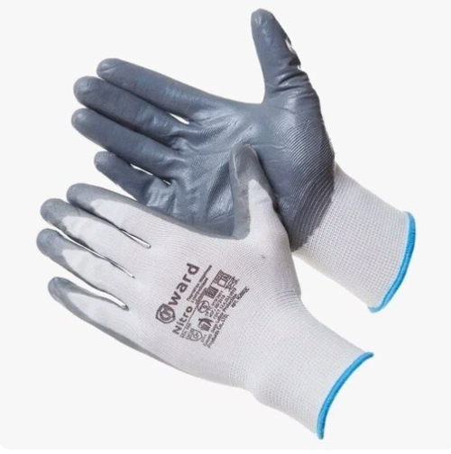 Перчатки нейлон. Облив нитрилом /раз.9 (L) Gward  NITRO