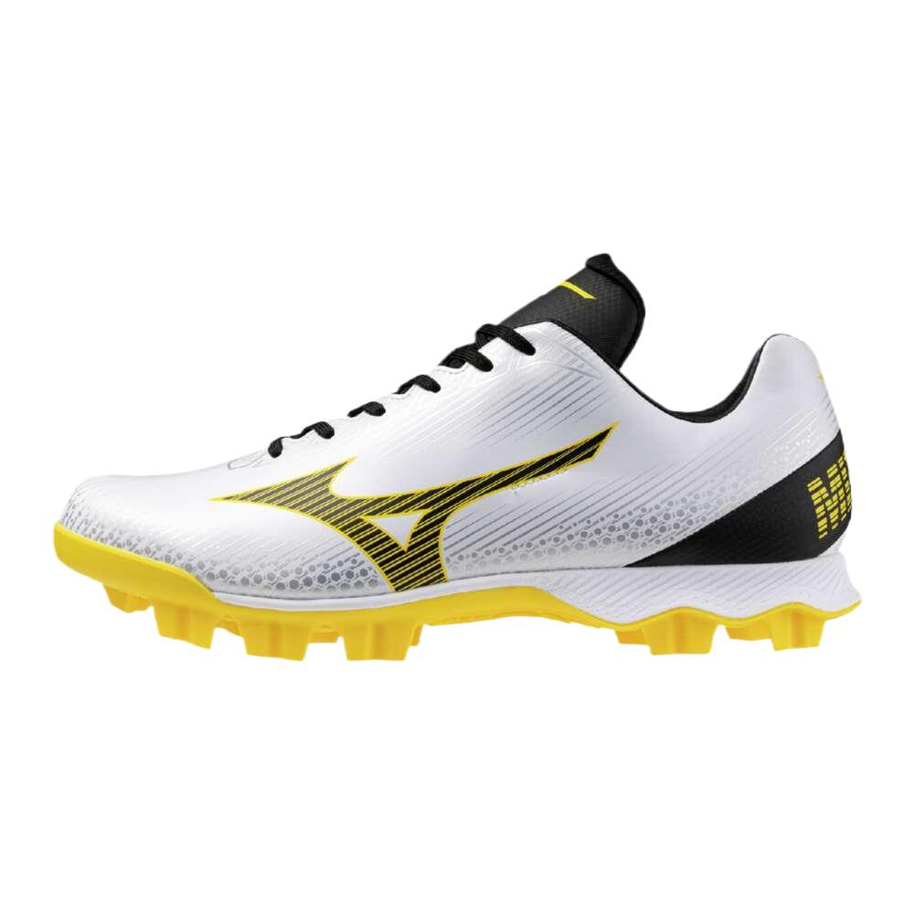 Mizuno Wave Bright Revolution Low Top Upper Height Baseball Shoes Unisex White