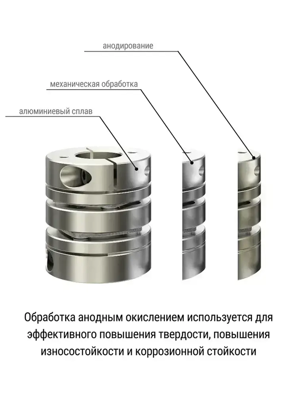 Муфта мембранная 26х35 8мм-14мм, D26L35-d8d14