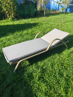 Шезлонг из искусственного ротанга Империал цвет Greige