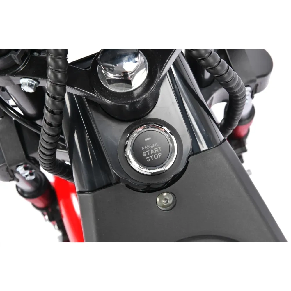 Электроскутер CityCoco White Siberia PRO CITY EDITION 2500W Красный