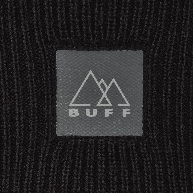 Шапка Buff Crossknit Hat Solid Black Фото 10