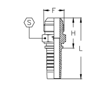 Фитинг DN 10 SAE J513 (Ш) 5/8