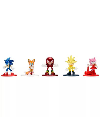 Набор фигурок Nano Sonic The Hedgehog 18шт Wave 2 1.65" 36774