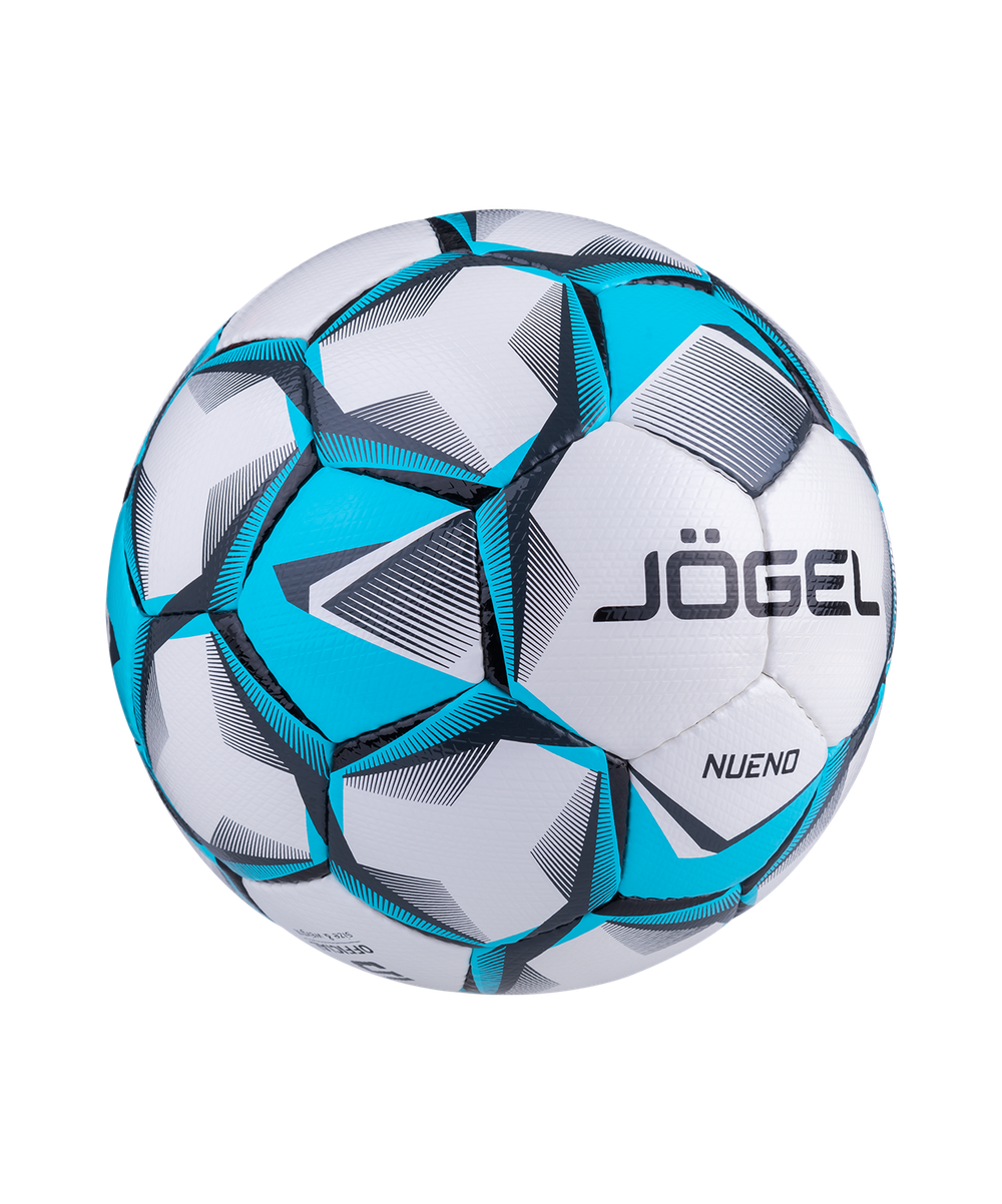 Мяч футбольный Nueno №5, белый/голубой/черный