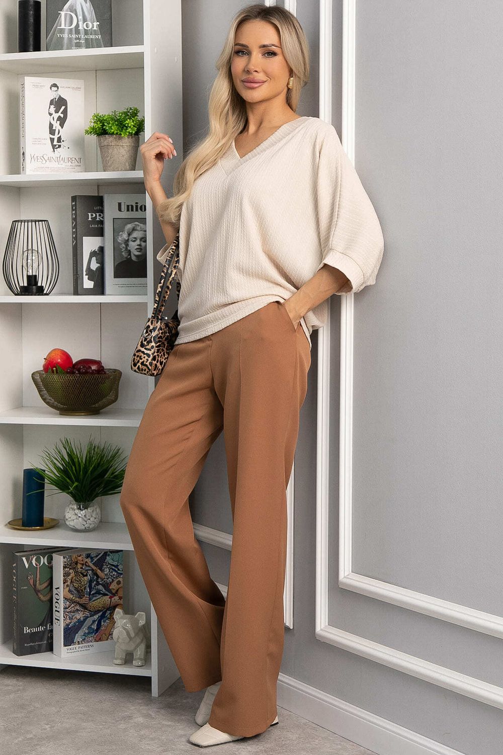 Джемпер трикотажный Джорджина (бежевый) Б14246-12М LT Collection