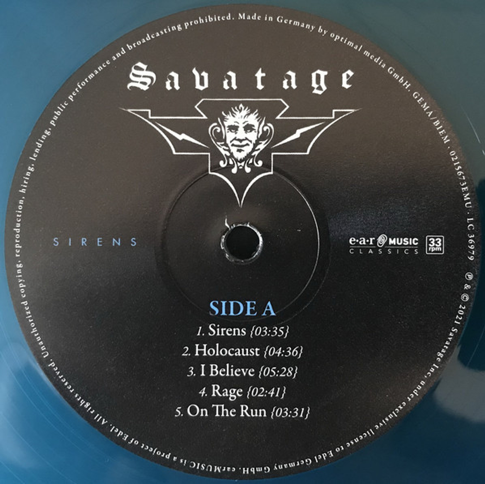 Savatage / Sirens (Coloured Vinyl)(LP)