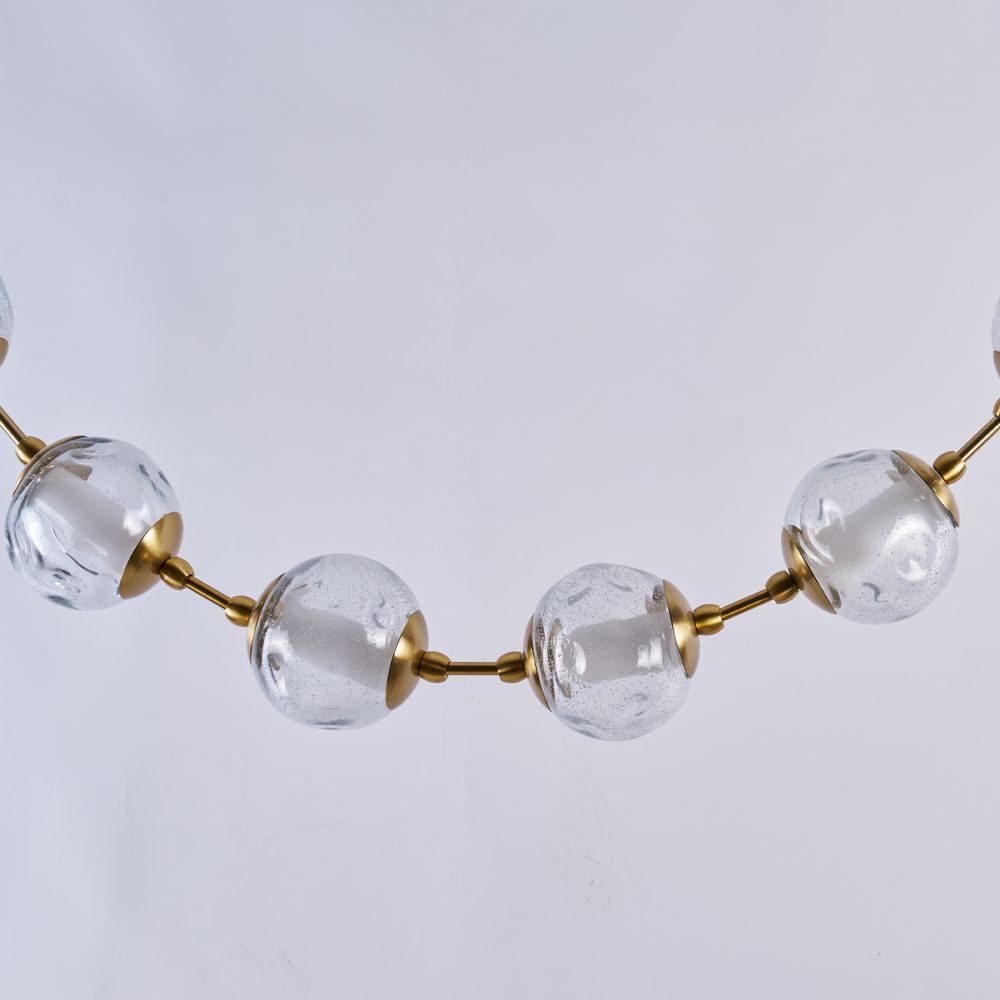 Подвесной светильник OD2437A-16 brass/clear