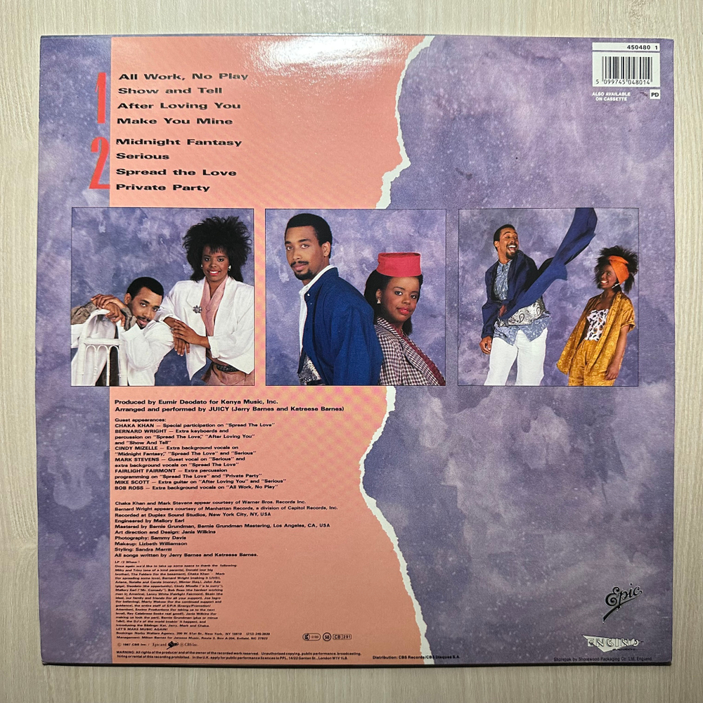 Juicy - Spread The Love (Англия 1987г.)