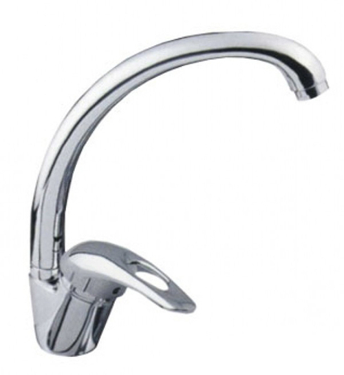 Смеситель для кухни 40к F4102-В FRAP (выс.пов.излив, п/шпильку, хром, силумин)