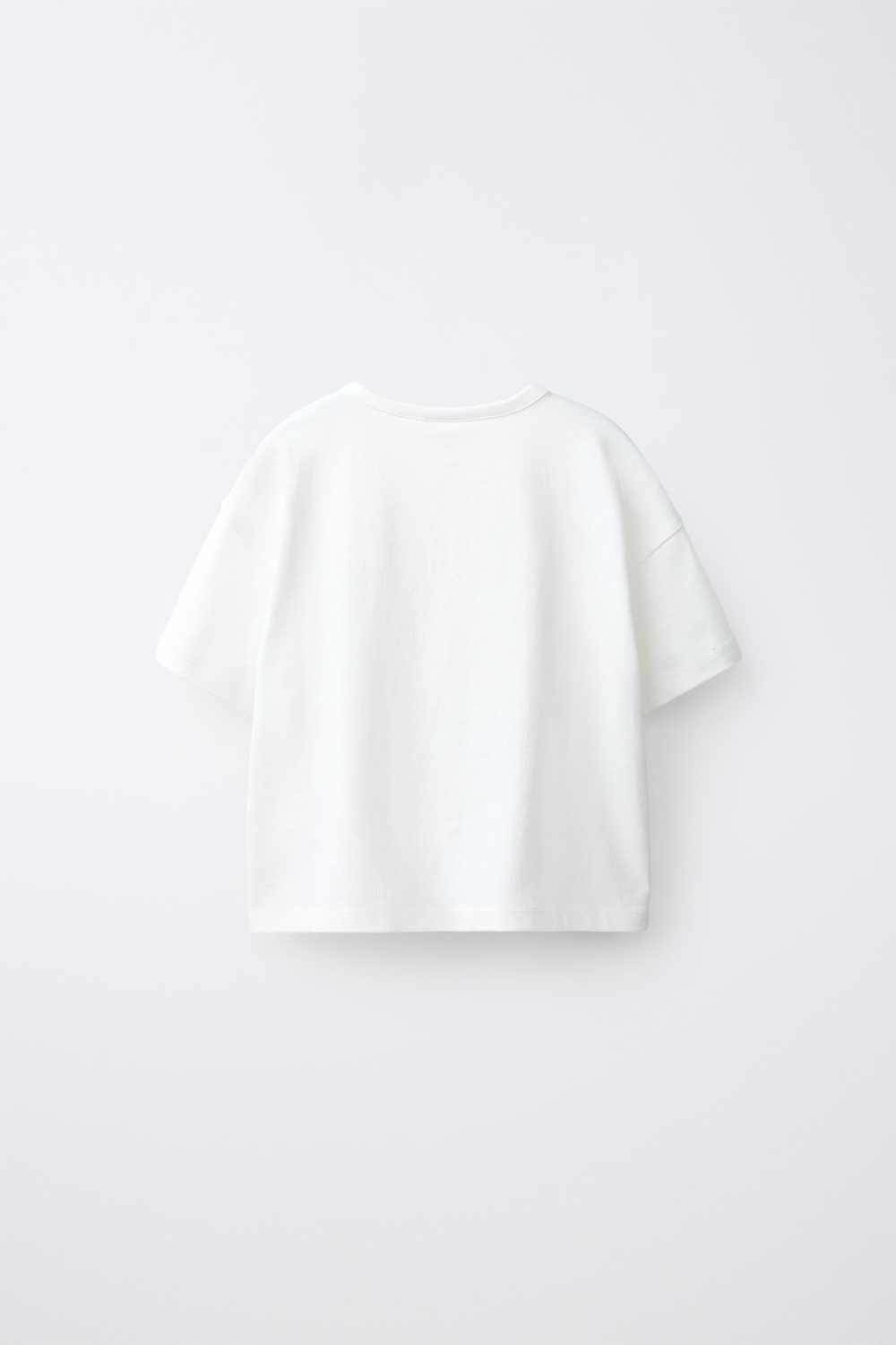 ZARA ФУТБОЛКА С БАНТАМИ, БЕЛЫЙ