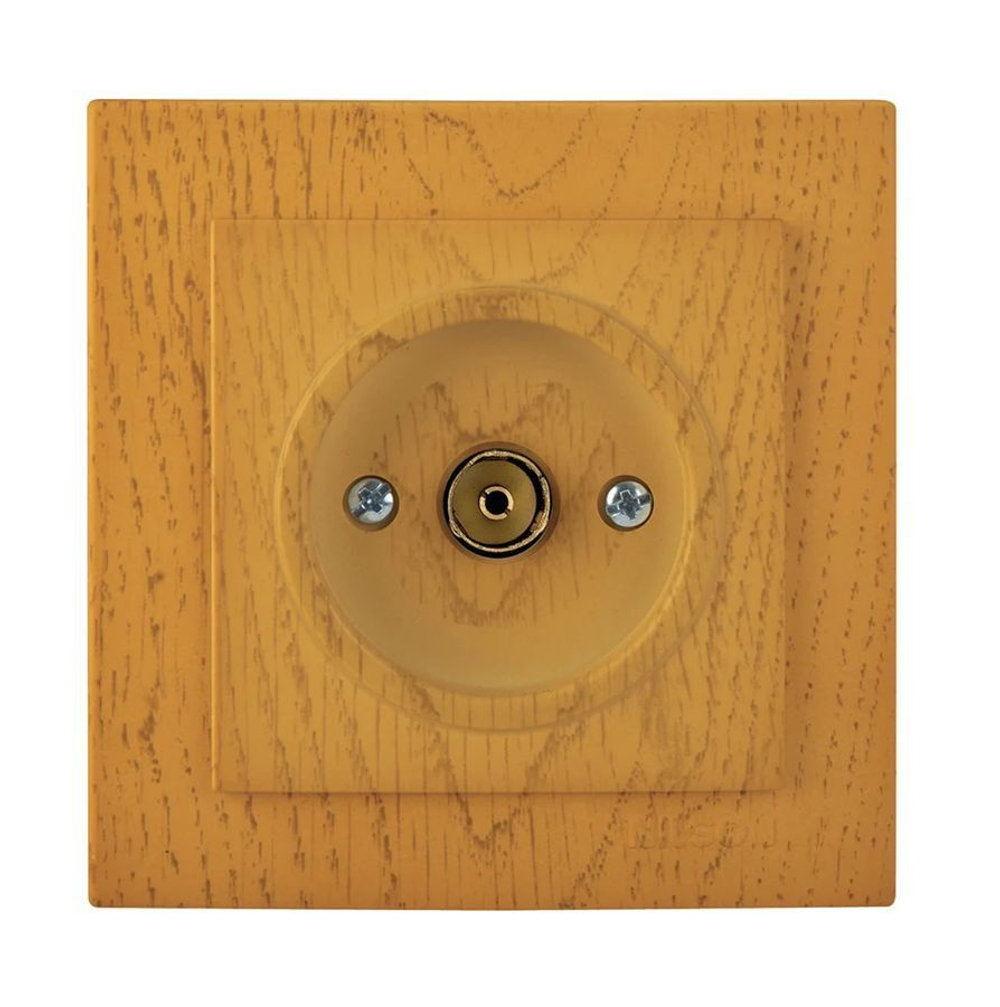 Розетка ТВ Концевая Nilson Touran Орех 24271029