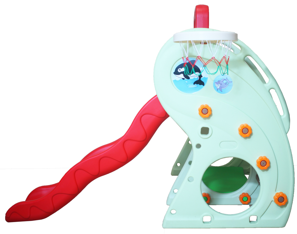 Детский комплекс Капризун Лягушка с волнистой горкой