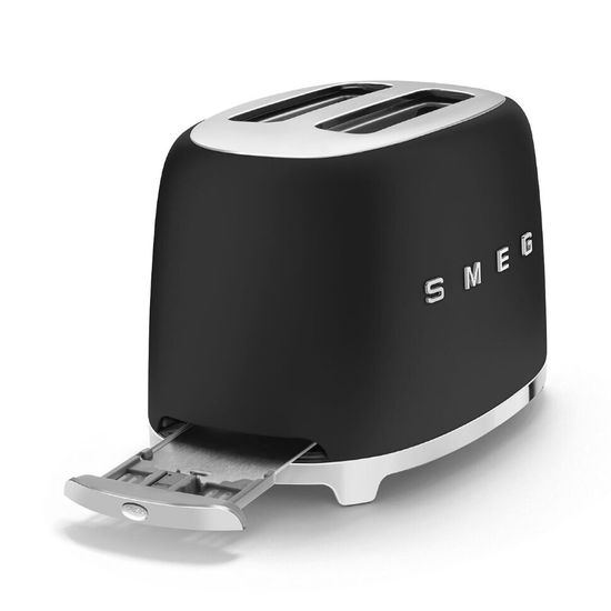 Тостер Smeg TSF01BLMEU , черный матовый