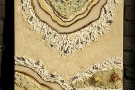 Картина срез камня "Горный хрусталь"