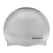 Шапочка для плав. SPEEDO Plain Flat Silicone Cap, 8-709911181, СЕРЕБРИСТЫЙ, силикон