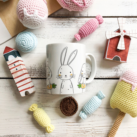 Кружка bunny 300 мл фарфор