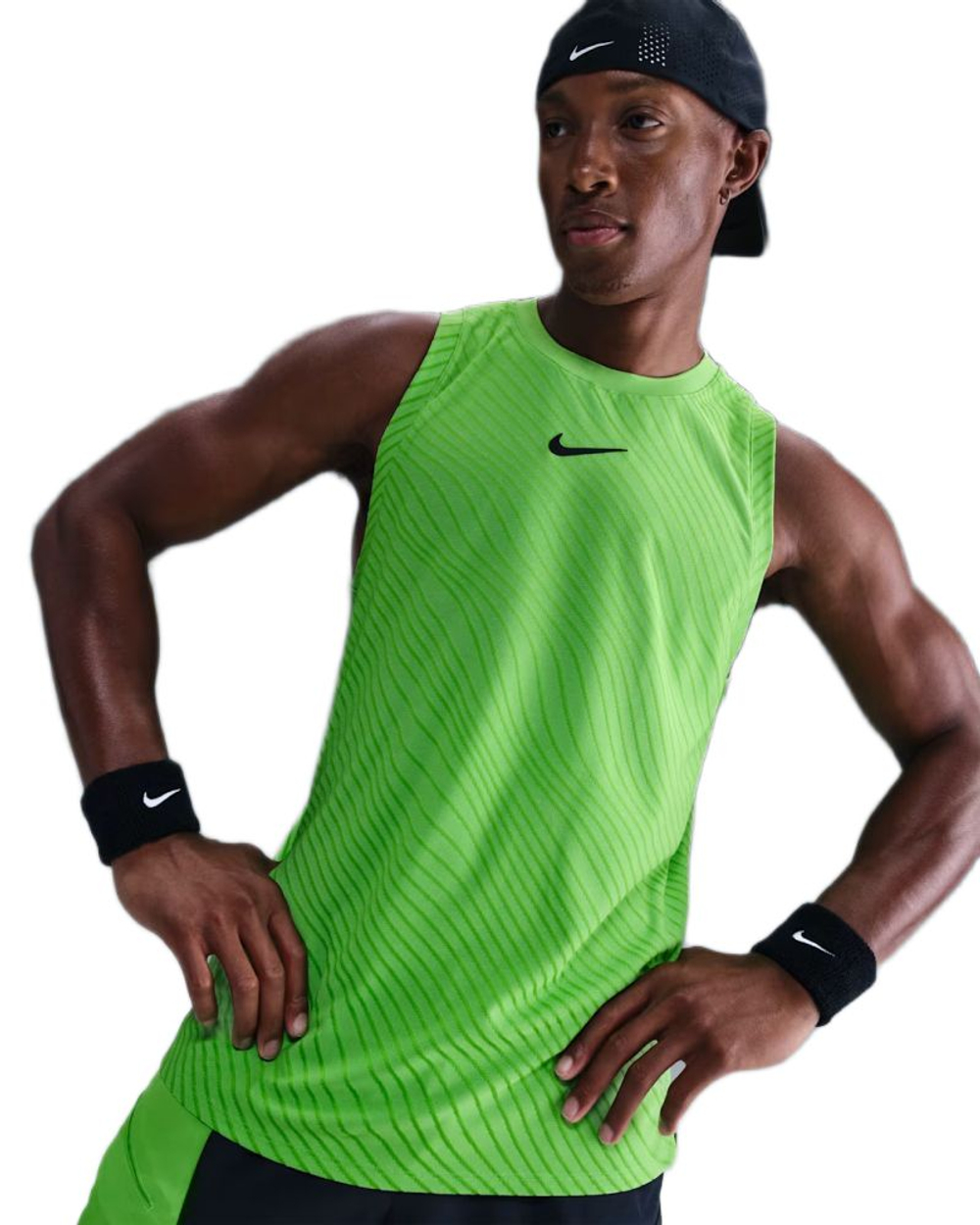 Мужская теннисная футболка Nike Court Slam Dri-FIT ADV Alcaraz - mean green/black