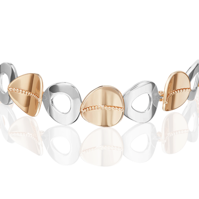 Браслет из комбинированного золота