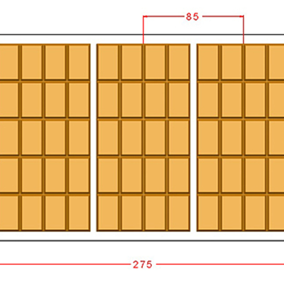 1035 | Форма для шоколадных изделий (275*175мм)