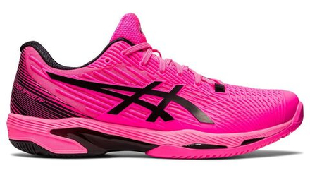 Мужские кроссовки теннисные Asics Solution Speed FF 2 - hot pink/black